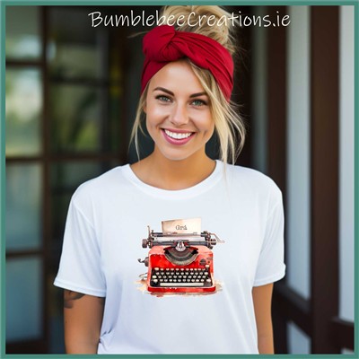 Organic Cotton Typewriter Tshirt